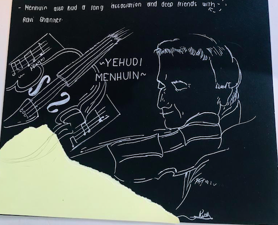 Artwork on Yehudi Menuhin