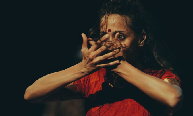 Mythili Prakash in She's Auspicious. Photo: Daniel Dittus Mythili Prakash in She's Auspicious. Photo: Daniel Dittus