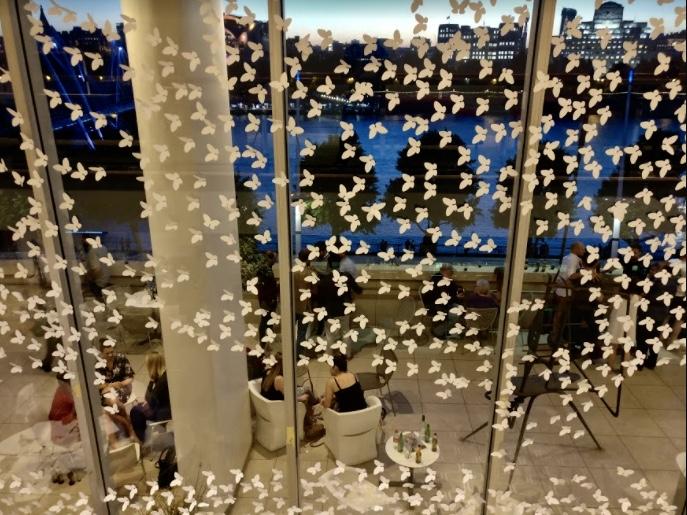White Butterflies Installation @southbankcentre | Courtesy Milan Rai