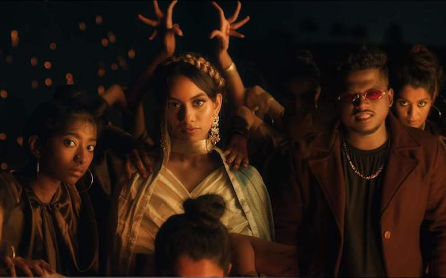 Screenshot from Enjoy Enjaami: Enjoy Enjaami draws upon African themes in this visualisation Screenshot from Enjoy Enjaami: Enjoy Enjaami draws upon African themes in this visualisation