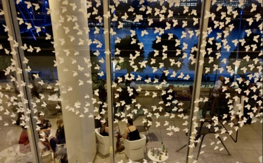 White Butterflies Installation @southbankcentre | Courtesy Milan Rai