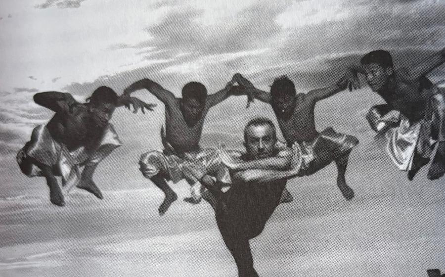 Astad Deboo with Manipuri Dancers Image: Farrokh Chottia