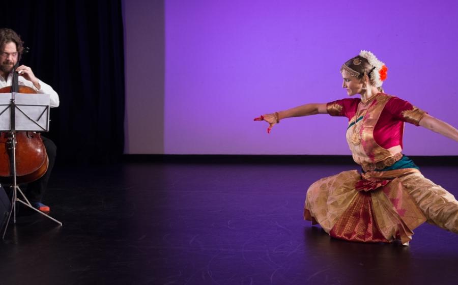 Kamala Devam and Danny Keane in Dakshina | Image credit: Simon Richardson, courtesy Akademi