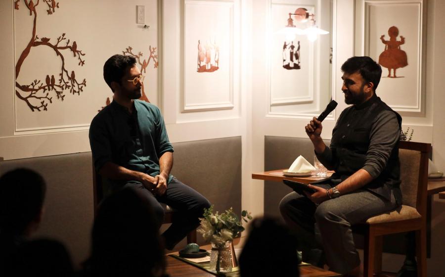 Dr Manu S Pillai (left), Dhruva Lakshminarayanan (right)