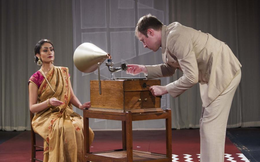 Sheetal Kapoor as Gauhar Jaan is recorded by Fred Gaisberg, Jordan Kemp