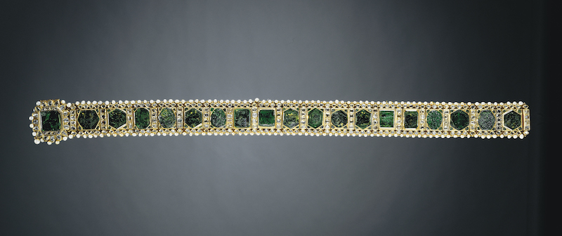 Emerald girdle of Maharaja Sher Singh, Lahore, Punjab, c. 1840 © Royal Collection Trust / © His Majesty King Charles III 2024
